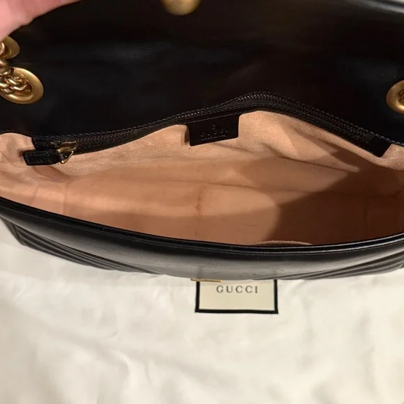 Gucci Black Quilted Marmont w/Gold Hardware - Picture 15 of 16